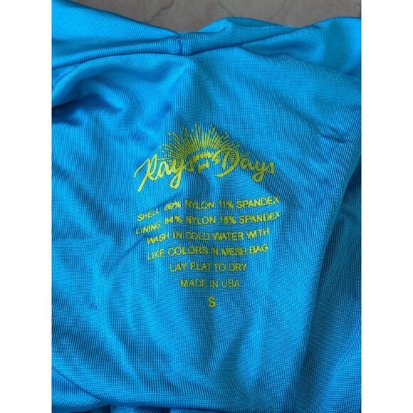 Rays for Days Mariah One Piece in Electric Blue Small New Womens Swimsuit - Picture 7 of 9